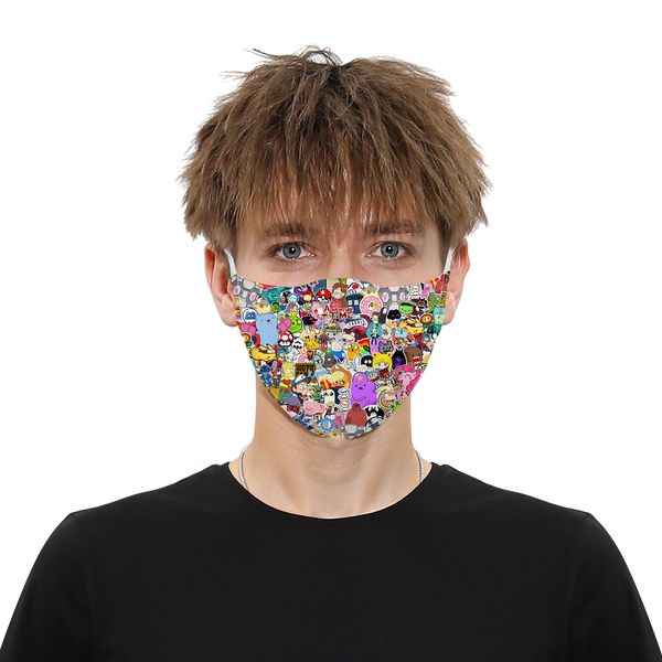 

face new digital multi-design printing skull protective with filter chip dustproof pm2.5 smog mask for childre