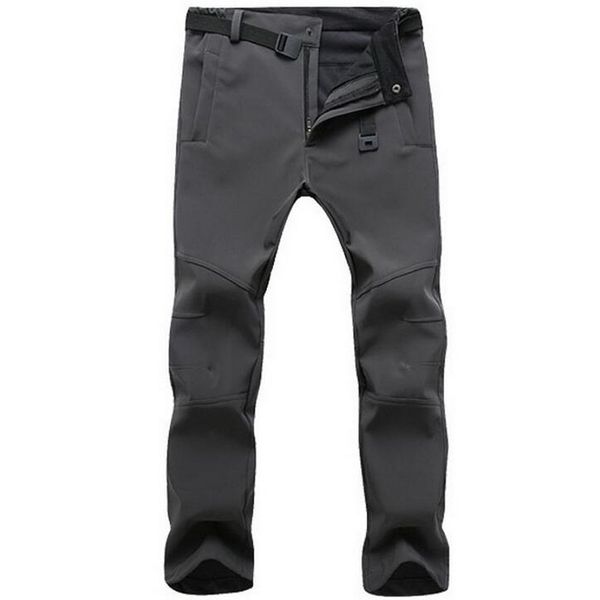 

dwaterproof style water pants of warm casual men... fleeing shark skin... sweatshirt... men's tactical pants., Black