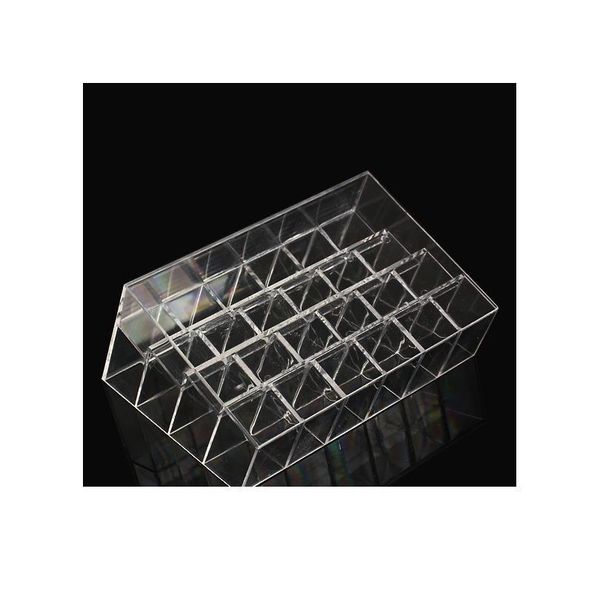 

24 compartments cosmetic organizer box lipstick holder storage makeup display stand transparent make up organizer toi bbyqsa