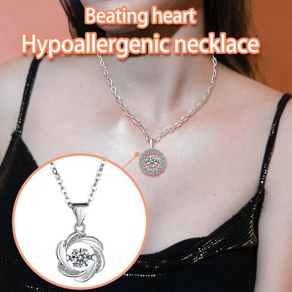 

сердце формы кулон цепь сердца choker любовь ожерелье для женщин изысканные украшения день святого валентина подарок для подруги оптом # y30, Silver