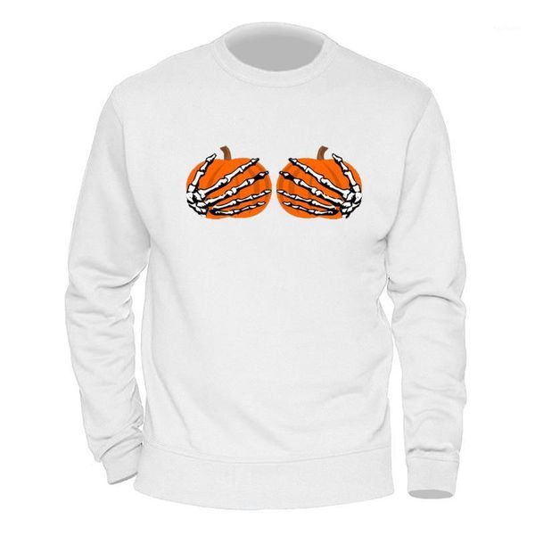 

pumpkin horror hand hipster sweatshirts man hooded fleece brand pullovers punk hoody male warm hoodies white moletom homme1, Black