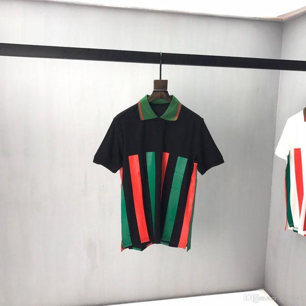 

early spring 2020 new color block letter short sleeve tee double strand fine cotton fabric black and white ok65