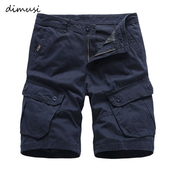 

dimusi summer men's casual mens cotton cargo military shorts male loose breathable beach jogger board homme clothing c1117, White;black