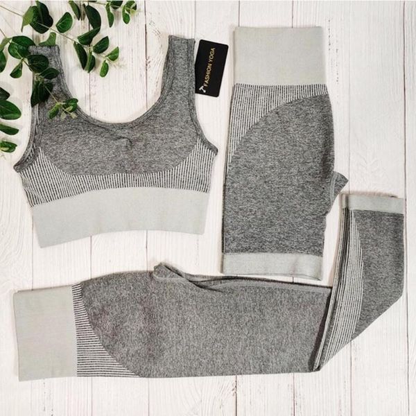 

yoga outfits seamless sports for woman fitness suit women sportswear gym leggings + bra workout clothes exercise set, White;red