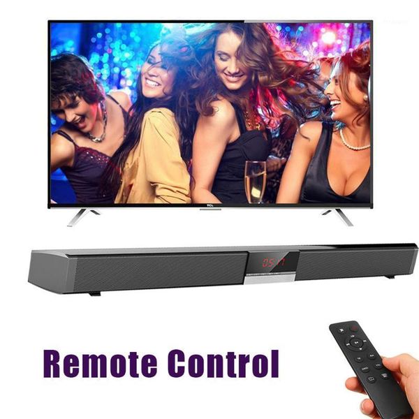 

sr100 led display tv sound bar wired and wireless bluetooth home surround soundbar for pc theater speaker wall-mounted subwoofer1