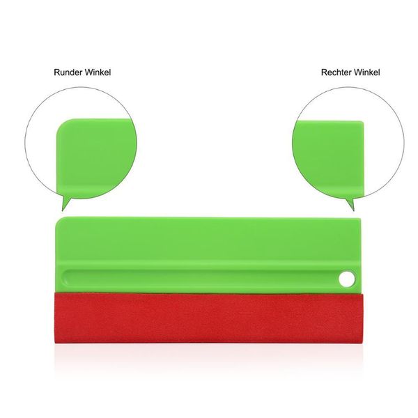 

foshio 2pcs 3 layers carbon fiber vinyl wrap film waterproof felt squeegee car scraper vehicle accessories window tint tool h jlldsy