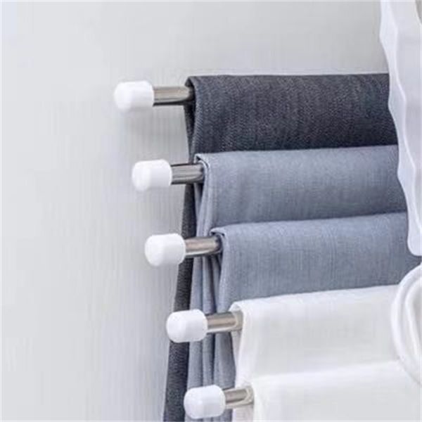 

foldable stretch trousers stand stainless steel wardrobe storage coats hanger provincial space pants rack new arrival 4hd f2
