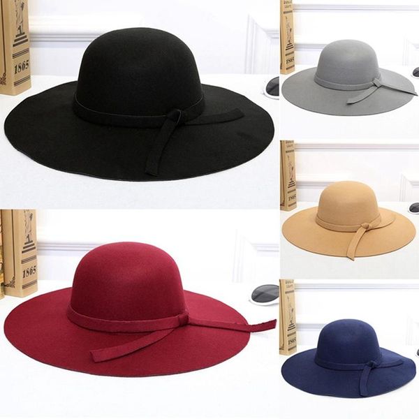 

autumn winter summer fashion fedoras vintage pure women's beach sun hat female waves large brim sunbonnet fedoras lady sun hat, Blue;gray