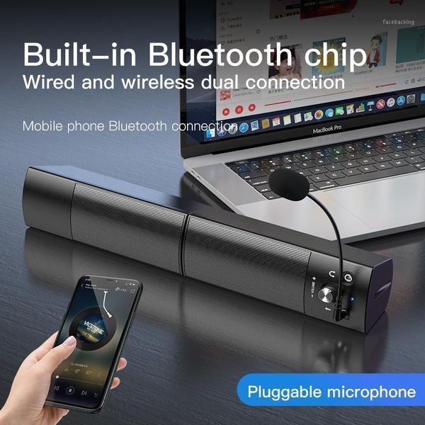 

combination speakers computer detachable bluetooth speaker bar surround sound subwoofer for pc lapusb wired dual music player1