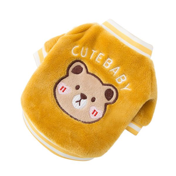 

sweater small cat dog autumn winter warm cute bear coral velvet chihuahua shih tzu sweatshirt puppy pullover pet thicken clothes