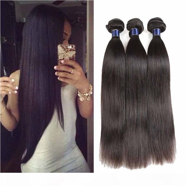 

8a brazilian virgin hair straight 3 bundles 100% brazilian straight human hair extensions brazilian remy straight hair natural black