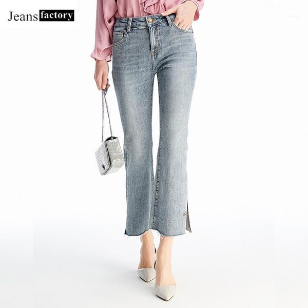 

vintage flare jeans women high waist denim jeans women wide leg pants ladies high elastic fashion casual slim edge mom pants1, Blue