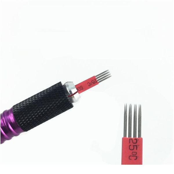 

100 pcs details about 3d permanent makeup eyebrow tattoo needles microblading 4 x 3 pins roun qyllzj