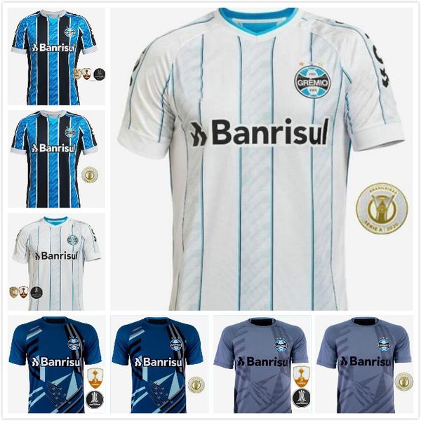 

2020 gremio soccer jersey 2021 gremio miller luan douglas diego hailon home away third football shirts camisetas de futbol, Black;yellow
