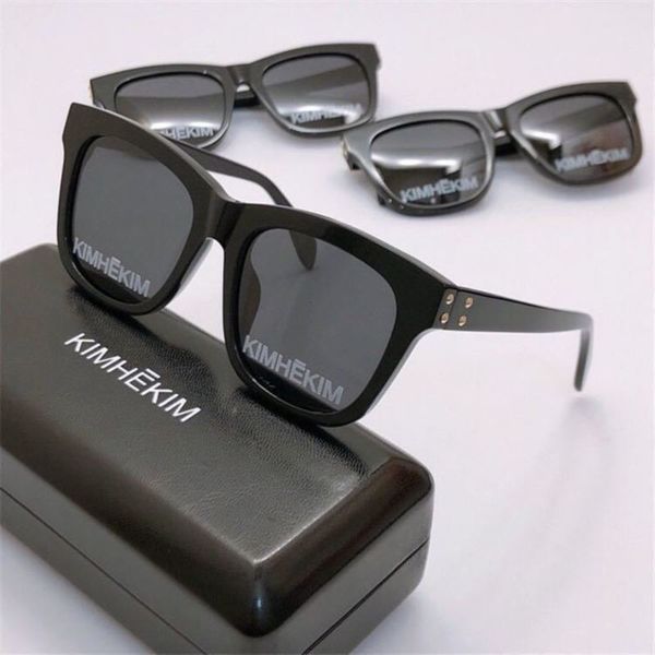 

same red 2020 net new kimhekim sunglasses letter love glasses plate black sunglasses for men and womenlx2z, White;black