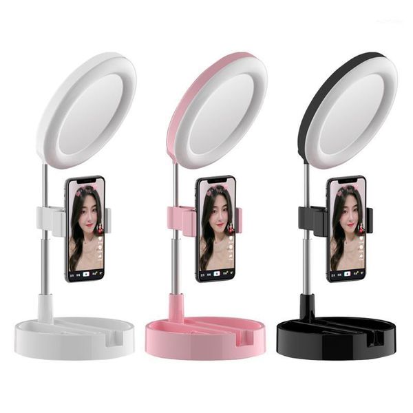 

g3 foldable led selfie ring light desk phone video pgraphy ring lamp1