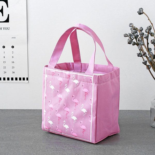 

портативный водонепроницаемый изоляционный холст-ланч-мешок тепловой пищевой пикник сумки для пикника для женщин детские мужские охладитель