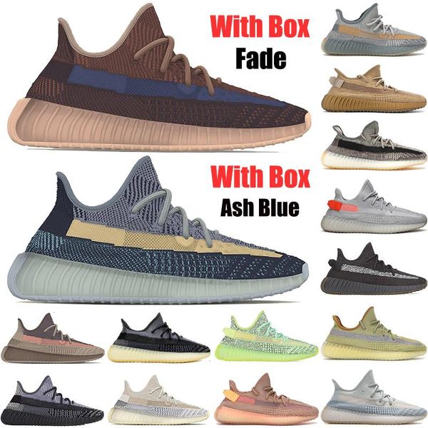 

2021 new kanye v2 reflective ash blue stone pearl fade carbon israfil cinder earth zyon oreo mens running shoes women sneakers trainers