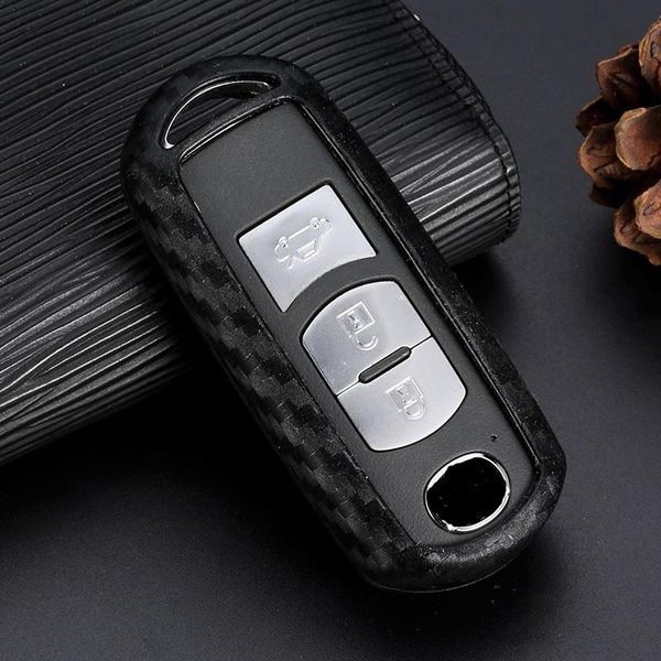 

for mazda 3 2 5 mazda 6 axela cx 3 cx 5 cx5 cx 7 cx7 9 rx8 keys carbon fiber pattern silicone car h bbynjv
