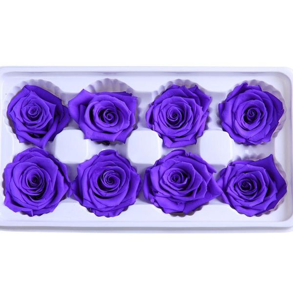 

8pcs/box preserved flowers flower immortal rose 5cm diameter mothers day gift eternal life flower sqcvty ppshop01