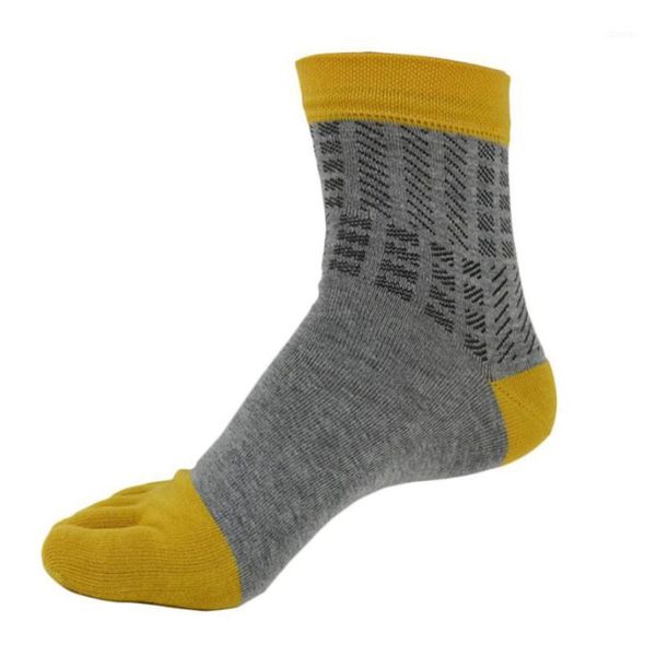 

men's socks wholesale-practical design 2021 1 pair men middle tube sports running five finger toe &wholesale1, Black