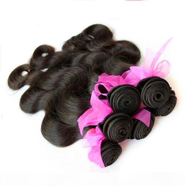 

jet black brazilian body wave hair weft 100% non remy human hair weave brazilian 1pcs 100g 10-38inchs double weft hair extensions