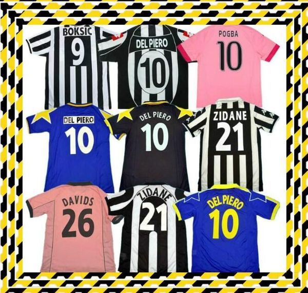 

retro 91 95 96 97 98 99 zidane 85 20 00ronaldo soccer jersey soccer jerseys inzaghi vieri tacchinardi pirlo del piero conte davids hot, Black;yellow