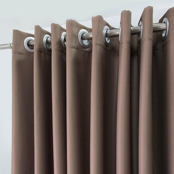 

curtain & drapes schrling blackout curtains for living room kitchen on windows home house decoration soft fabric brown color customized size