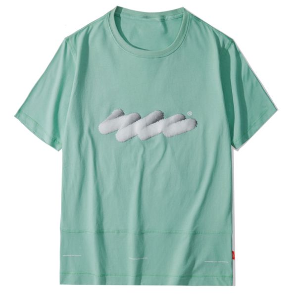 

2021 new aden hip hop fashion men's three color butterfly print short sleeve harajuku model casual cotton t-shirt cl45, White;black