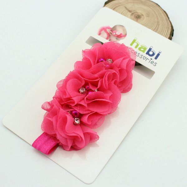 

bud wholesale flower elastic baby flowers headband babys kid's hairbands children's hair accessories drop shippin