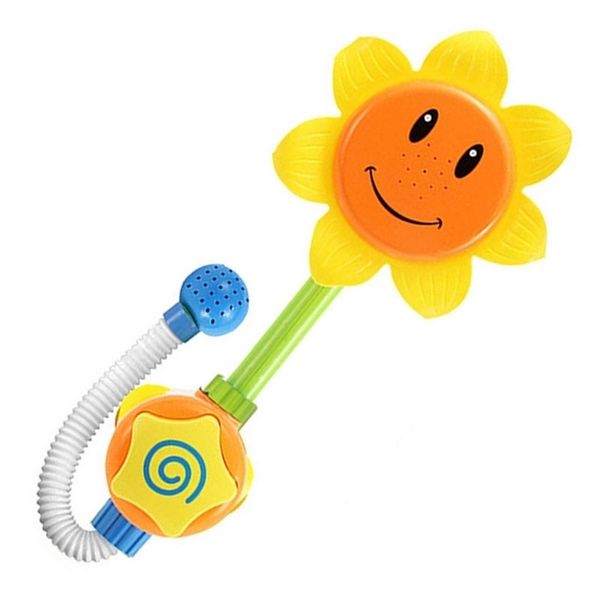 

baby funny water game bath toy sunflower faucet shower for children summer bathing baby bath spout play bathroom toys 201216