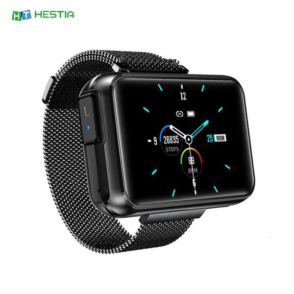 

t91 smart wristband, bluetooth 2 in 1, tws clock, heart rate and blood prsure control