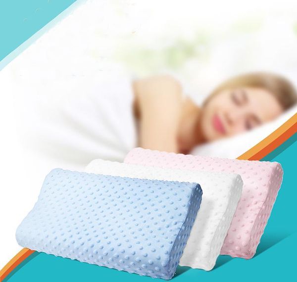 

memory foam orthopedic pillow latex neck pillow fiber slow rebound soft massager cervical health care bbyzmo sweet07