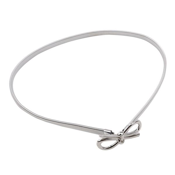 

gold flower shape elastic belts for women girl stretch skinny waist belt cummerbunds metal female belt cinturon mujer, Black;brown