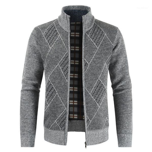 

men's sweaters 2021 harajuku stand sleeve cardigan sweater collar jacket winter autumn contrast long men casual slim patchwork zipper c, White;black