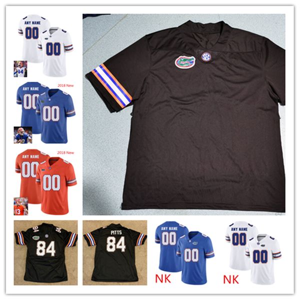 

custom florida gators football jersey fred johnson martez ivey reggie nelson danny wuerffel maurkice pouncey steve spurrier florida jersey, Black