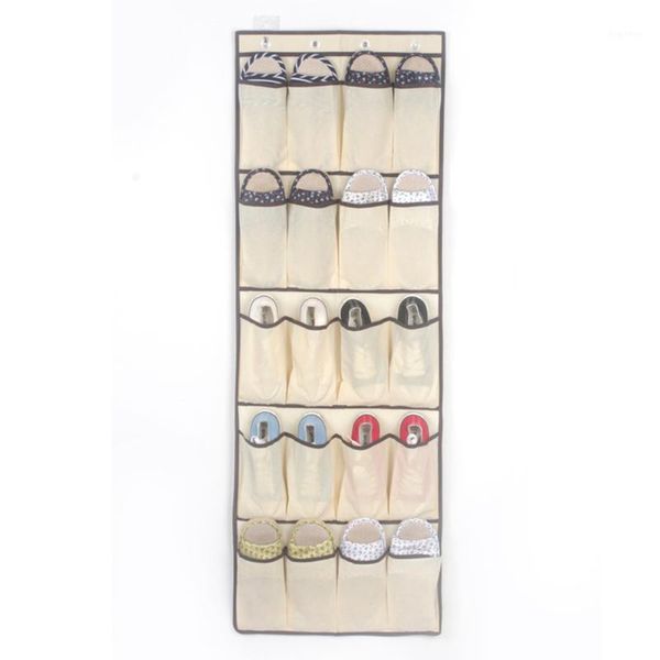 

quality hanging 20 pocket over the door shoe organizer rack shoes storage1