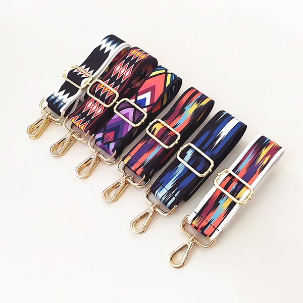 

rainbow belt bag straps for women shoulder messenger bags adjustable wide strap part for accessories obag handle corssbody, Black