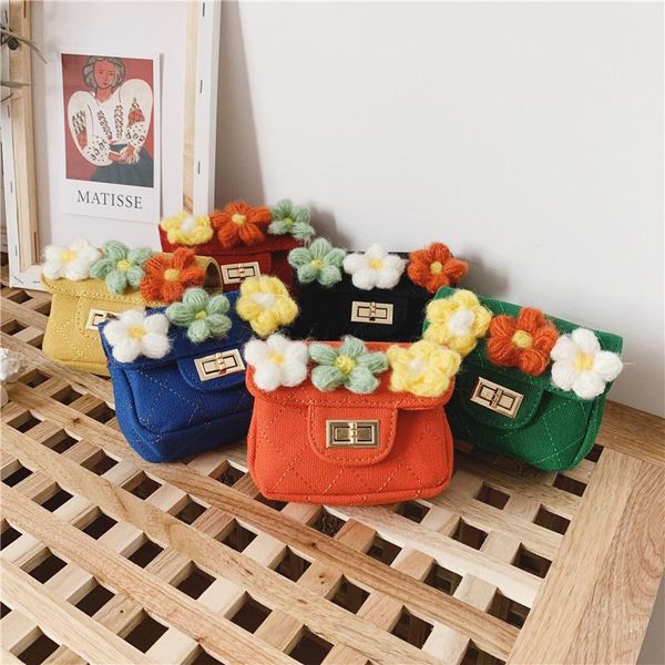 

purse raged sheep baby girls handbags children wallet bags lovely cartoon flower cute princess shoulder bag mini kids pouch, White