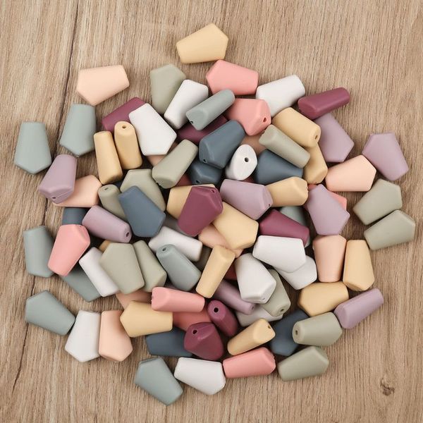 

20pcs silicone loose beads safe teether baby teething beads diy pacifier chain q1214