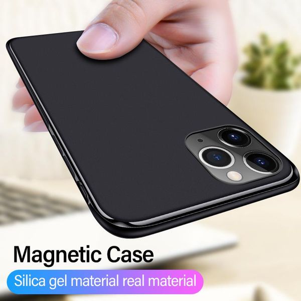 

ультратонкий магнитный жидкий силиконовый чехол для iphone 11 pro max se xsmax xr xs x 8 7 6s 6 plus protection sqcfnr