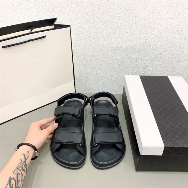 

2020 новые летние женщины сандалии дизайнеры открытых носок плоские сандалии на каблуках сандалии на леопарде sandalias размер mujer 37-40 c, Black