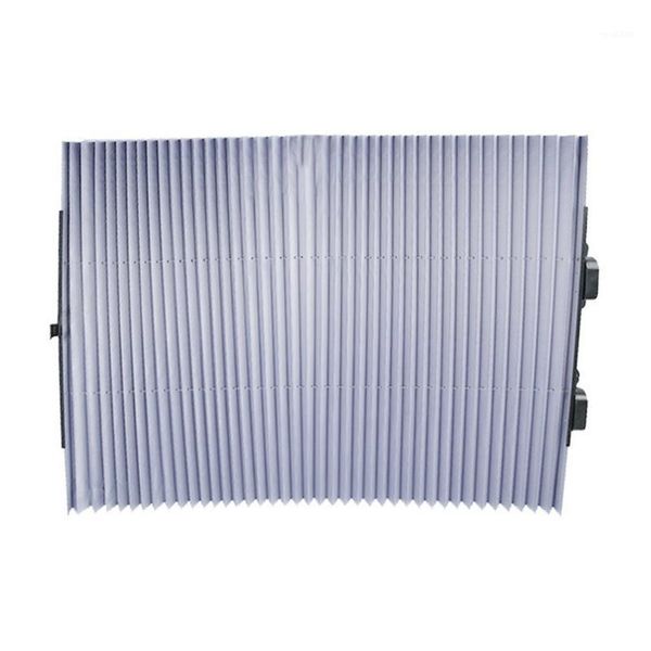 

aluminum film automatic retractable sunshade front sunscreen vehicle sun visor windshield summer car sunshade1