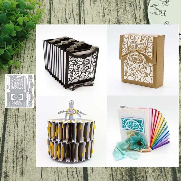 

storage bags book cover decor metal cutting dies diy scrapbooking paper cards stencil