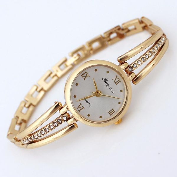 

casual fashion luxury watches women alloy bracelet watch ladies quartz watch roman dial simple clock1, Slivery;brown