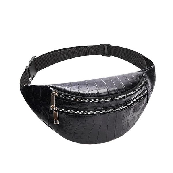 

belt bag waist packs for women designer bag crocodile women pu leather fanny pack message