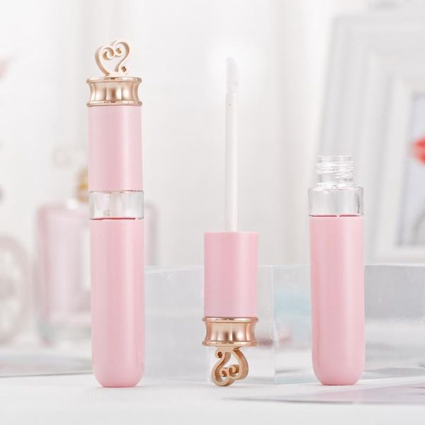

50pc empty lipglaze tube pink lipgloss tubes lip gloss lip glaze tubes high-grade packaging material gloss refillable bottle