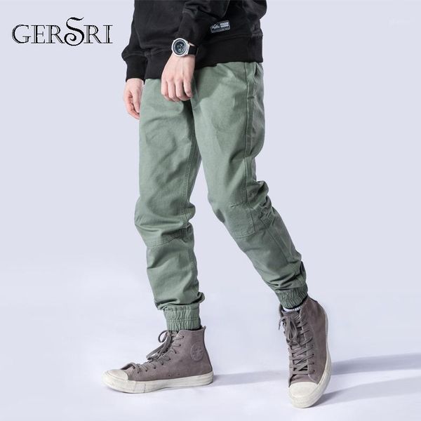 

men's pants gersri plus size men's cargo long casual mens pocket sport youth brand jogging workout trousers1, Black