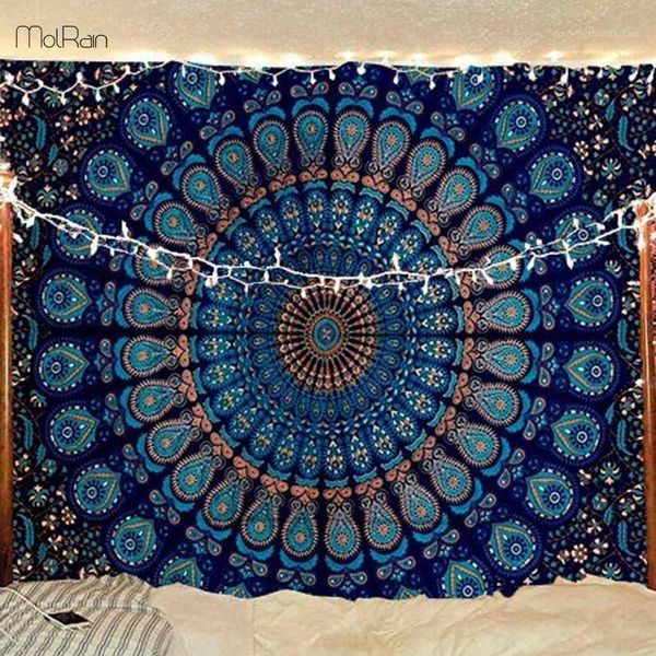 

mandala tapestry wall hanging multifunctional boho printed wall tapestry throw blanket rug bedspread cover yoga mat decor india1