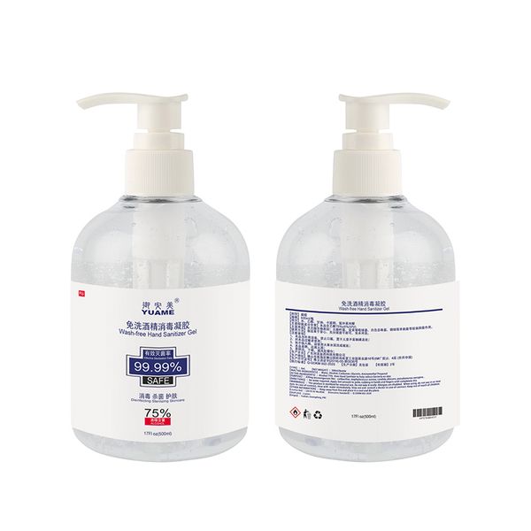 

antibacterial disinfectant hand sanitizer gel bottle 500lml plastic shampoo portable hand sanitizert ing